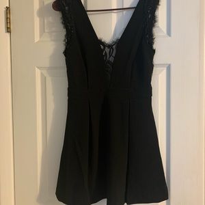 Black BCBG cocktail dress.
